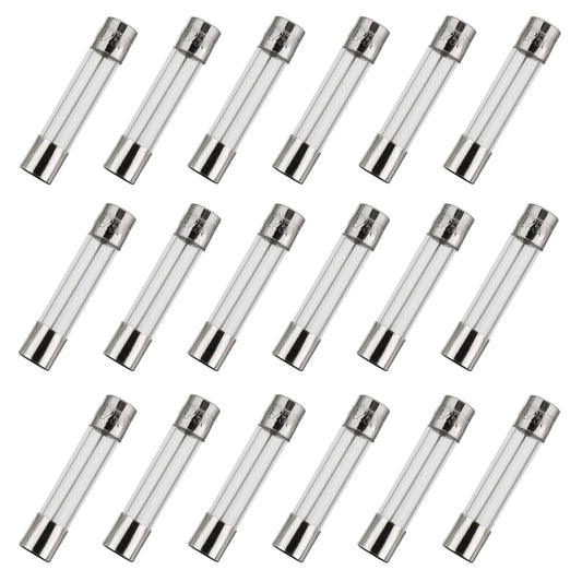 Pack of 18 BOJACK F20AL250V 20A 250V 6x30mm Fast-Blow Glass Fuses