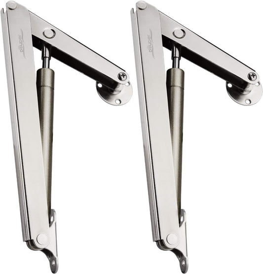 Pack of 2 Douper 200N Gas Struts for Heavy Duty Soft Close Lid Support and Safety Pneumatic Lid Lifters