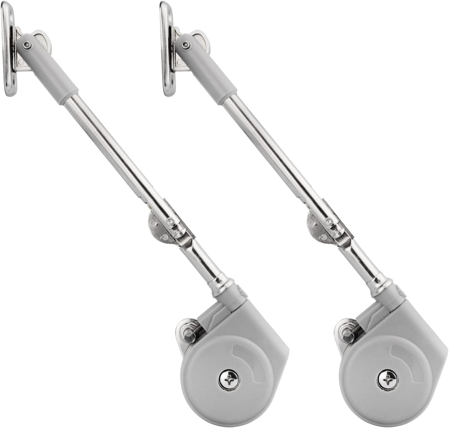 Pack of 2 Lid Stays with Soft Close for Toy Box and Upward Flap Doors - Easy Installation, 105 Degree Opening