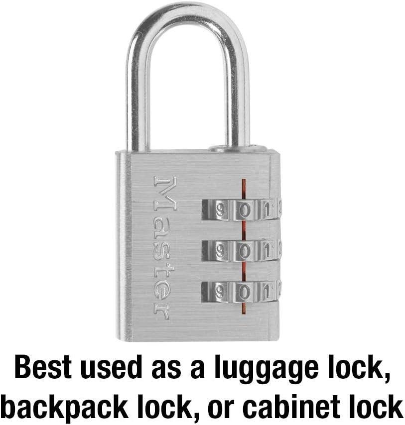 Pack of 2 Master Lock 630D Aluminum Combination Locks - Set Your Own Code