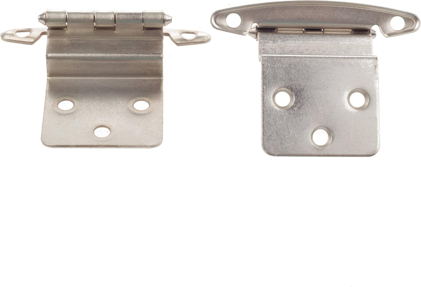Pack of 25 DecoBasics 3/8 Inset Satin Nickel Cabinet Hinges - Non Self Closing