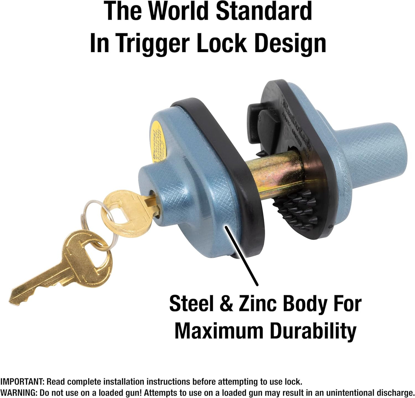 Pack of 3 Keyed-Alike Master Lock 90TRISPT Gun Trigger Locks with Keys