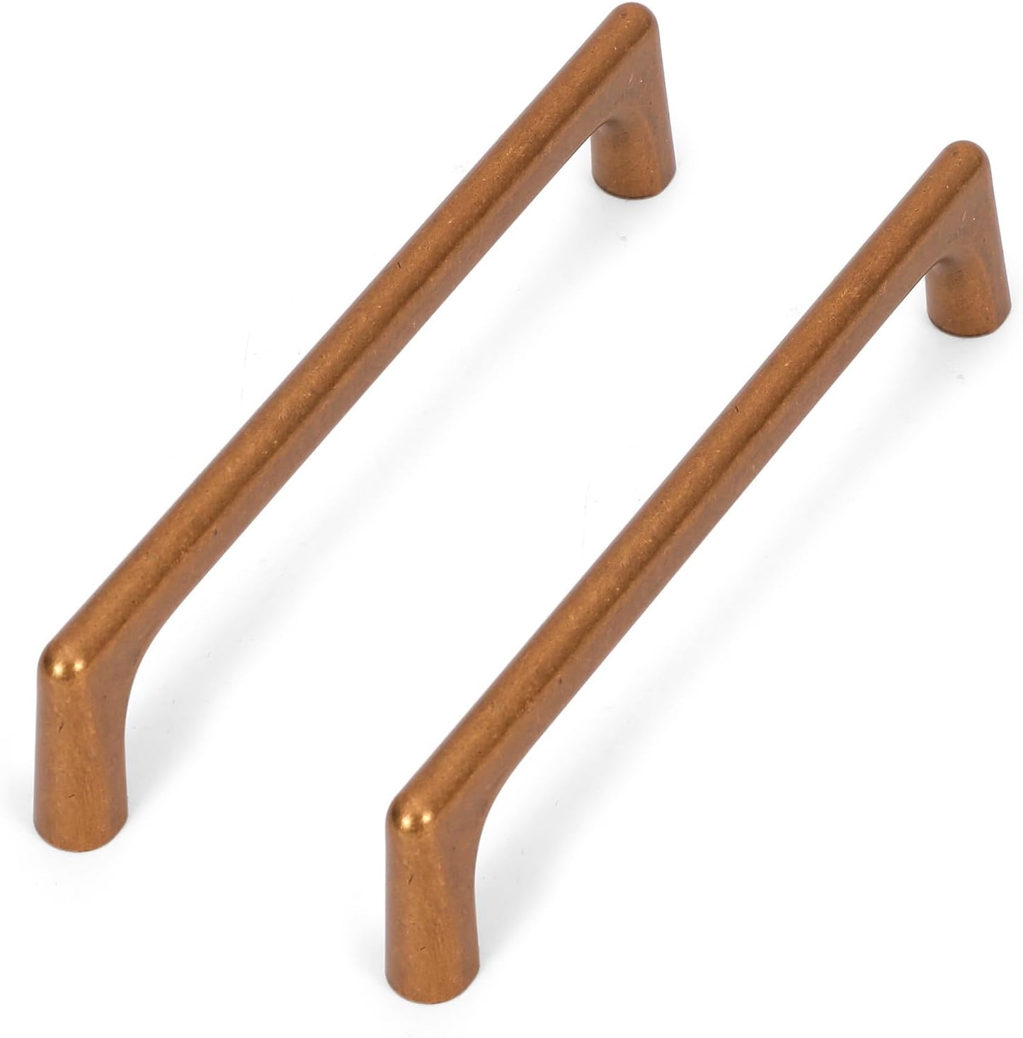 Pack of 3 Lardmon 5 Inch Antique Brass Cabinet Pulls - Heavy Solid Drawer Handles for Kitchen Island, Vanity, Closet, Bathroom Renovation - 128mm Cabinet Hardware