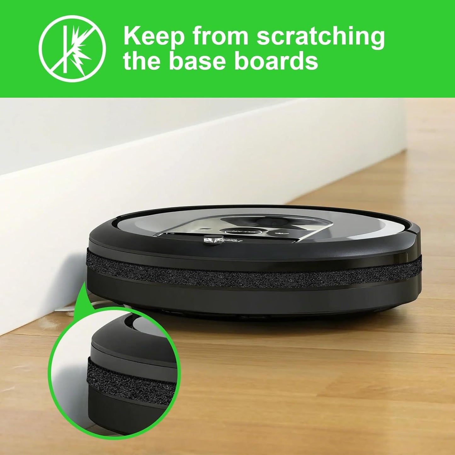 Pack of 4 Adhesive Backed Black Felt Strips - 1/2x60 Inches - Furniture Protection Tape