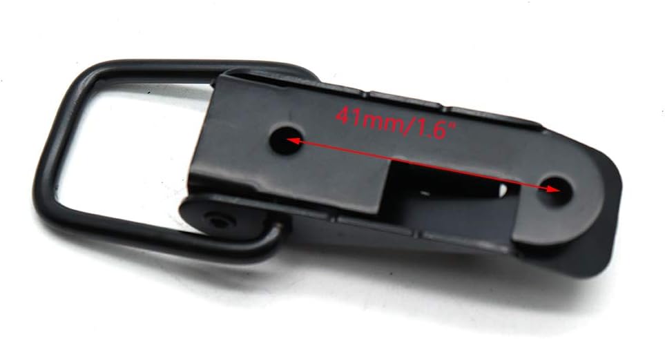 Pack of 4 Rannb Large Stainless Steel Toggle Latch Hasp Latch with Spring Loaded Mechanism and Padlock Hole