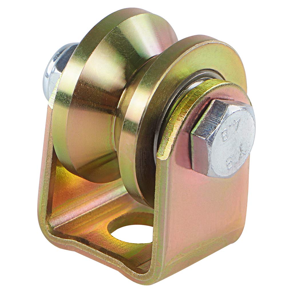 Pack of 4 Skelang V Groove Casters 1.25 inches for Sliding Gates, Rolling Gates, Industrial Machines - 300lbs Capacity