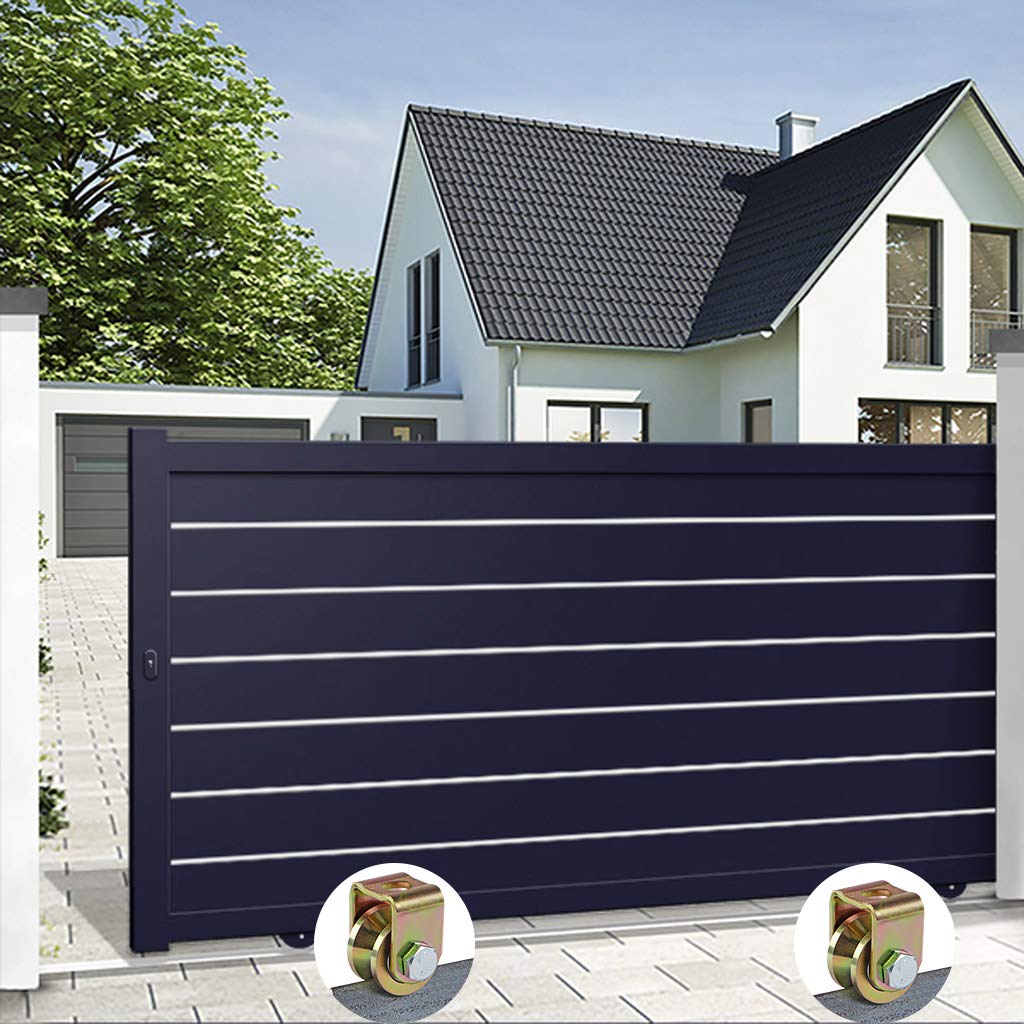 Pack of 4 Skelang V Groove Casters 1.25 inches for Sliding Gates, Rolling Gates, Industrial Machines - 300lbs Capacity
