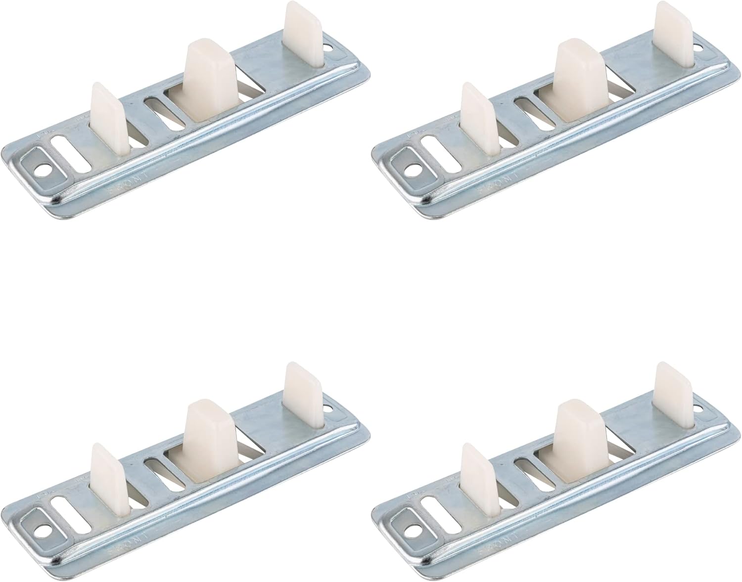 Pack of 4 Strybuc Industries Brixwell 8-209-4 Adjustable Bypass Floor Guides