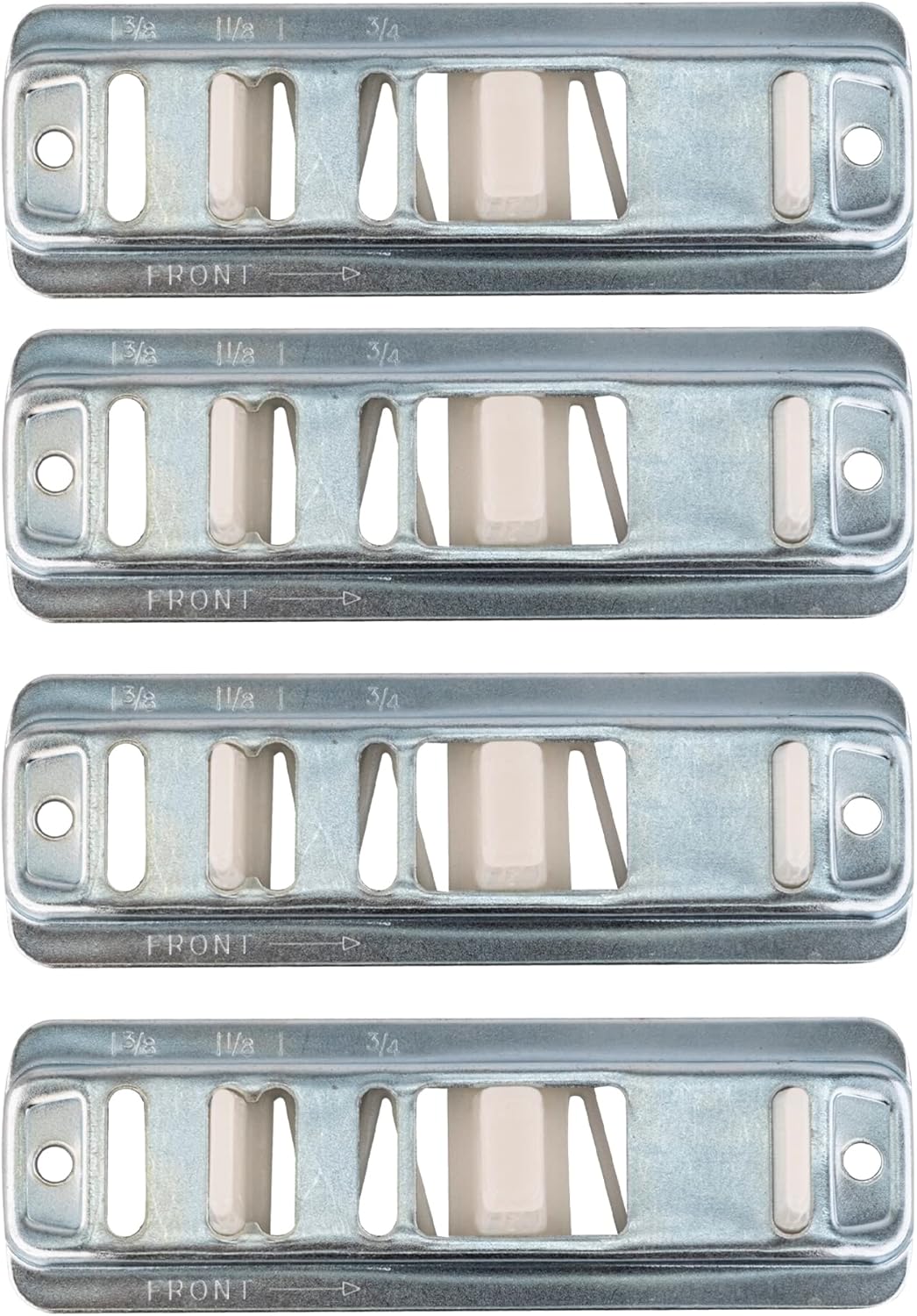 Pack of 4 Strybuc Industries Brixwell 8-209-4 Adjustable Bypass Floor Guides