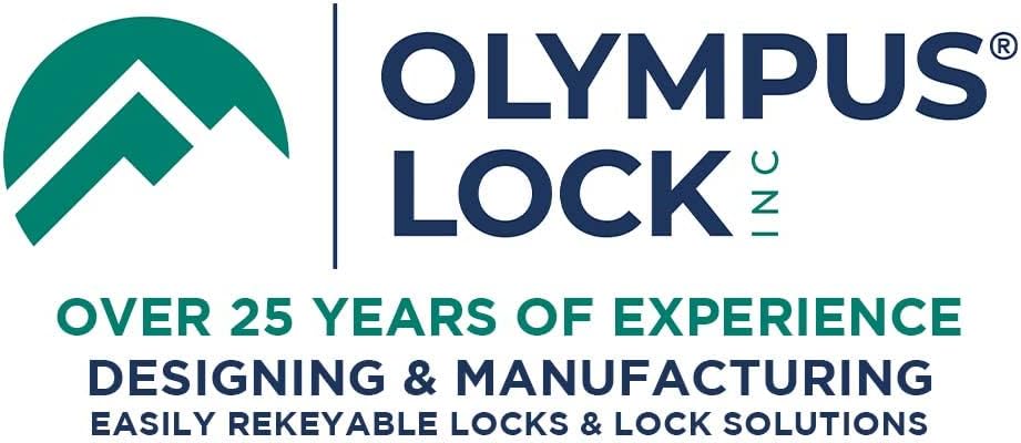 Padlockable Cam Locks for Doors & Drawers | DCP Series Satin Chrome Cabinet Locks by Olympus Lock - WildKart