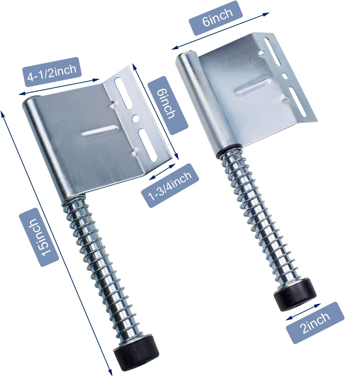 Pair of 15" Garage Door Plunger Bumper Springs by KAXIWEI - Set of Two