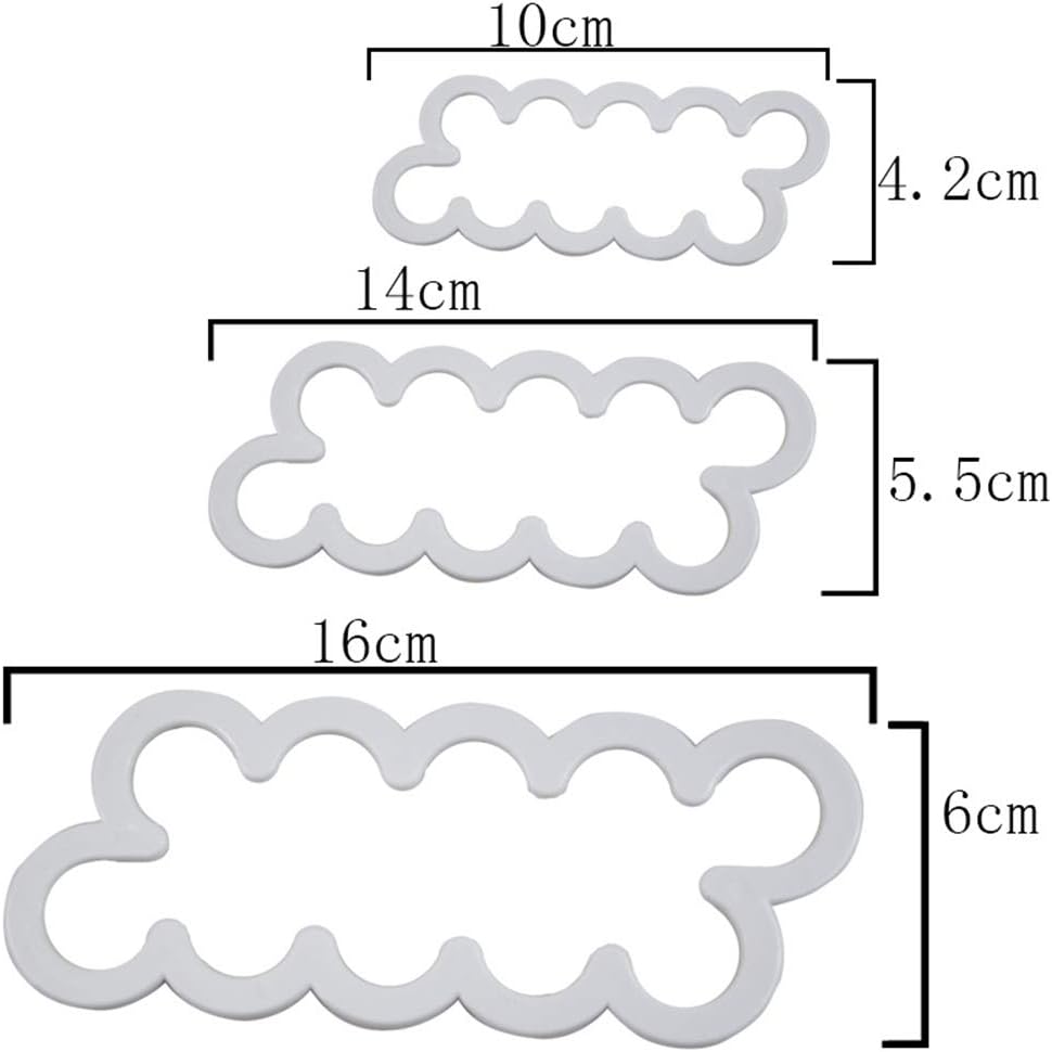 Palksky Cake Decorating Gumpaste Flowers Rose Cutter Set - Easy to Use Pack of 3