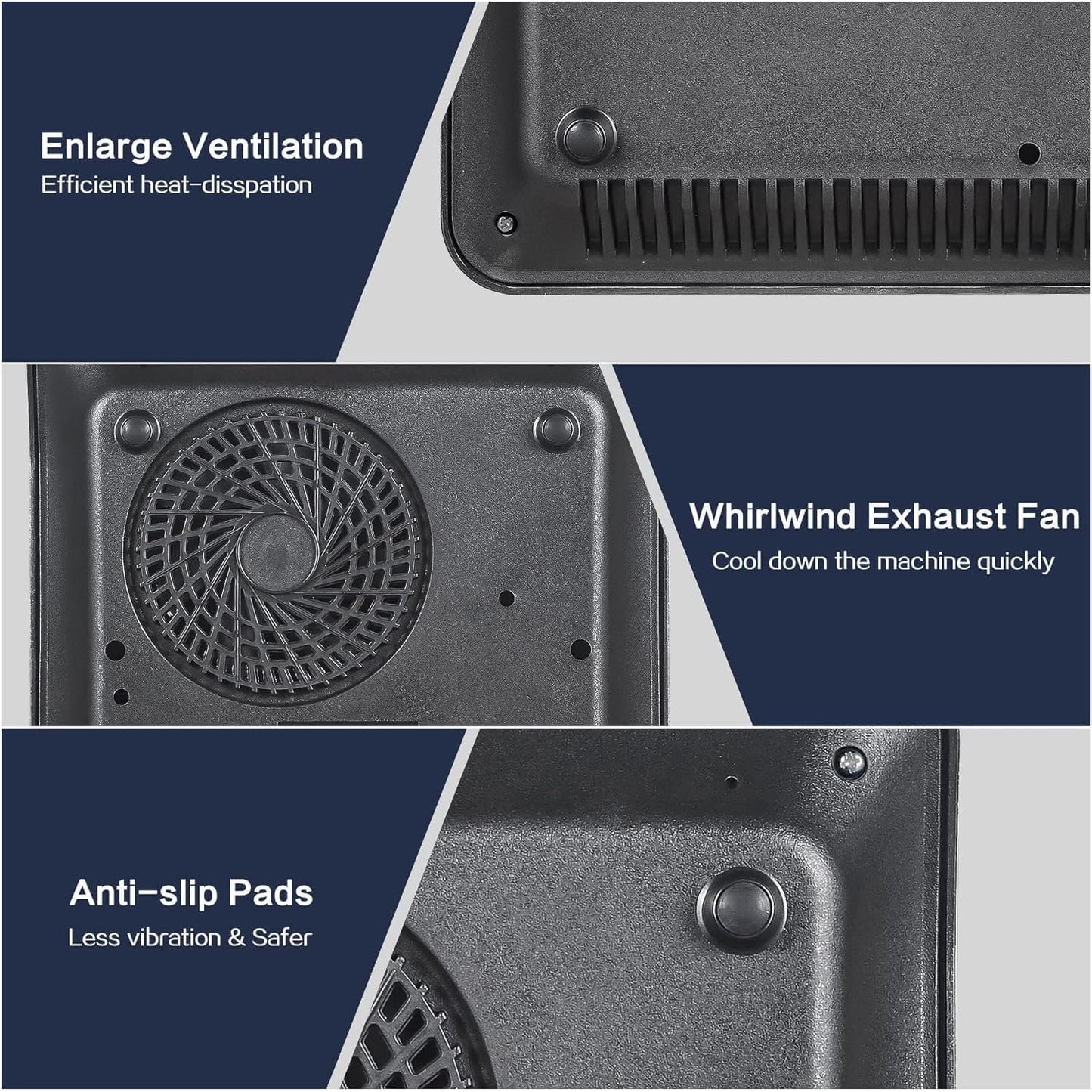 Panana Portable Induction Cooktop Burner 1800W with 10 Temp Levels and Auto-Shut-Off - Touch Panel, LED Display, Child Safety Lock - Blue LCD Screen Display 1