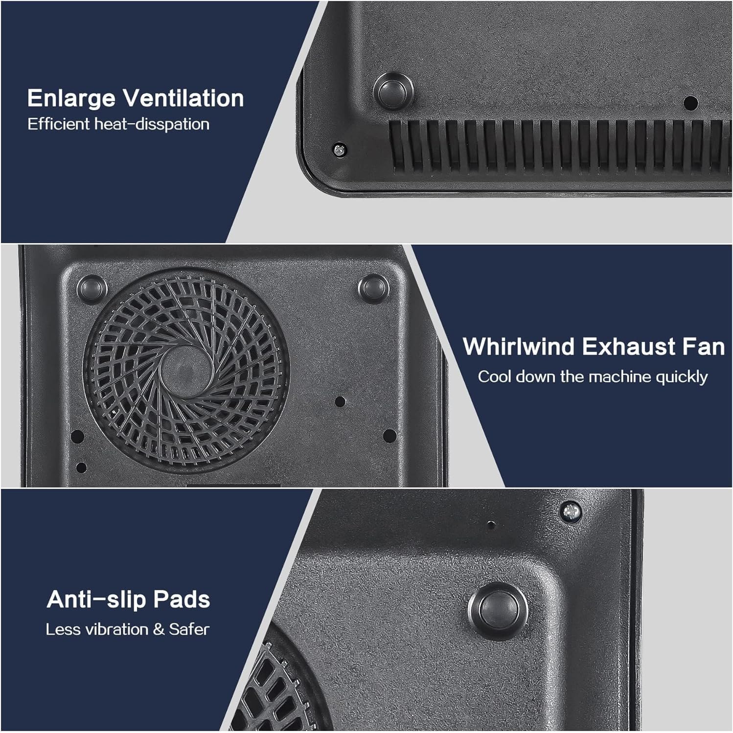 Panana Portable Induction Cooktop Burner 1800W with 10 Temp Levels and Auto-Shut-Off - Touch Panel, LED Display, Child Safety Lock - Blue LCD Screen Display 1