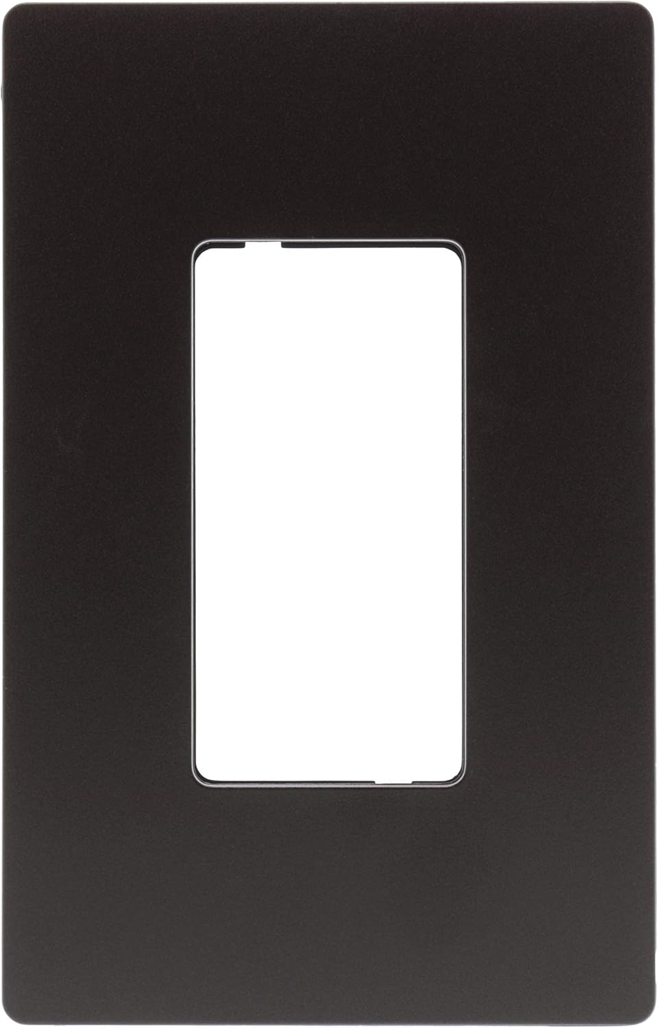 Pass & Seymour Legrand radiant RWP26BKCC6 Black Screwless Wall Plate for 1 Gang with Decorator Rocker GFCI Cover