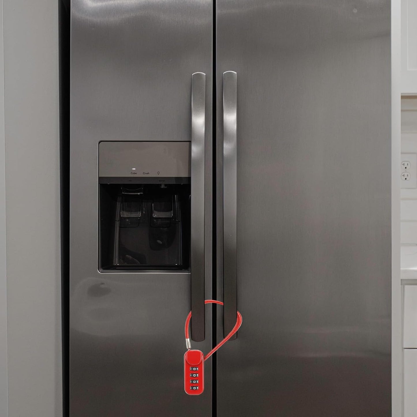 PATIKIL 2 Pack 4 Digit Combination Lock, Helmet Padlock Cable Lock Gym Locker Lock with 3.94Ft Flexible Security Steel Lock Wire for Bike Locker Travel Luggage, Black