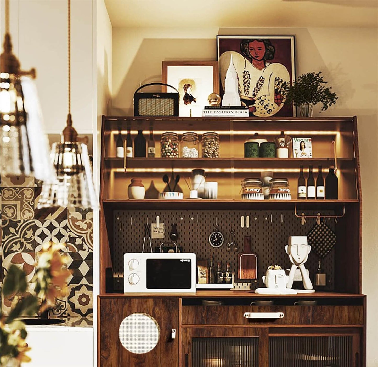 Peel and Stick Wood Wallpaper 78.7"x15.7" - Removable Thick Brown Texture Contact Paper - Rustic Self-Adhesive Vinyl Roll for Cabinets