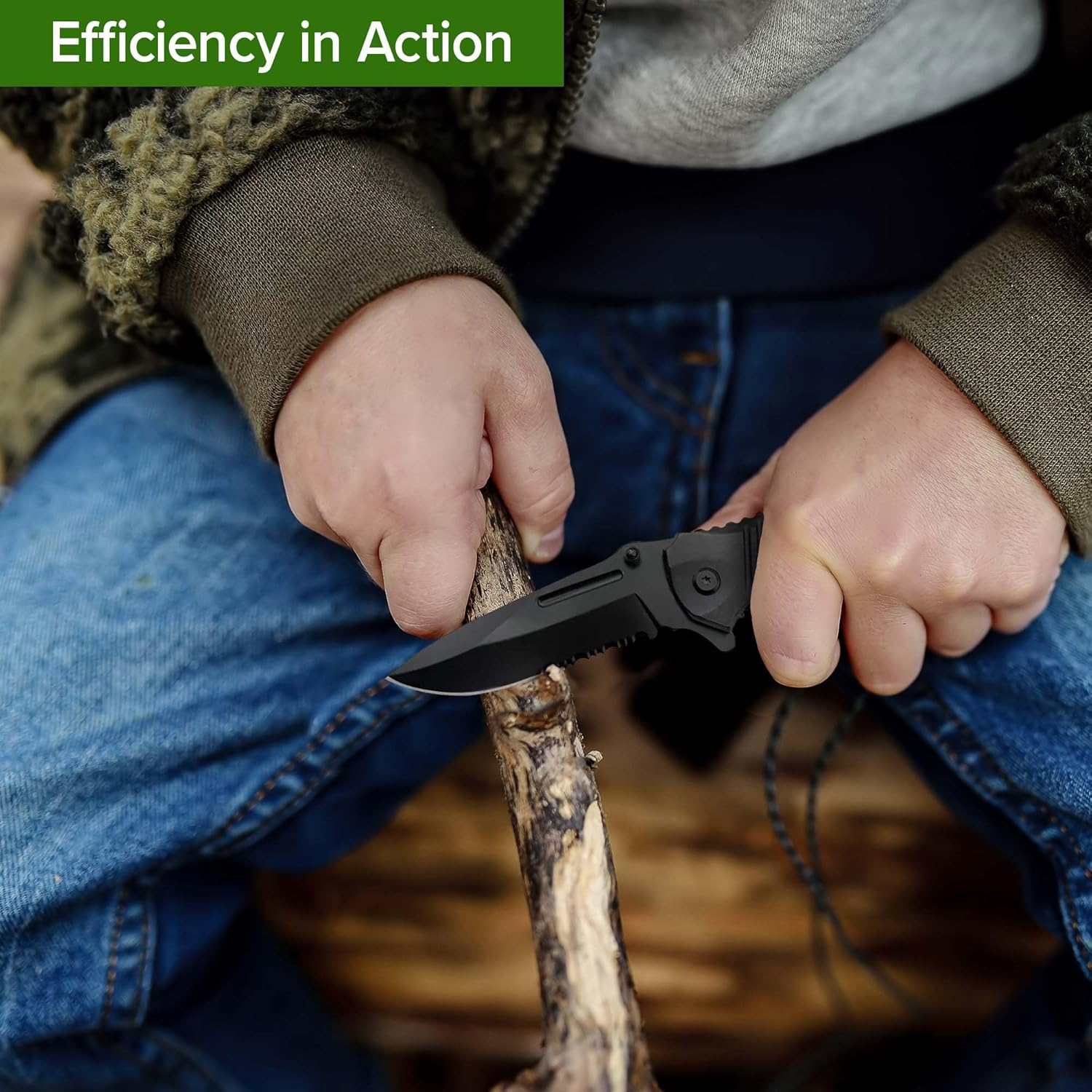 Personalized Engraved Men's Pocket Knife with Stainless Steel Blade - Ideal for Camping, Hunting, and Everyday Carry