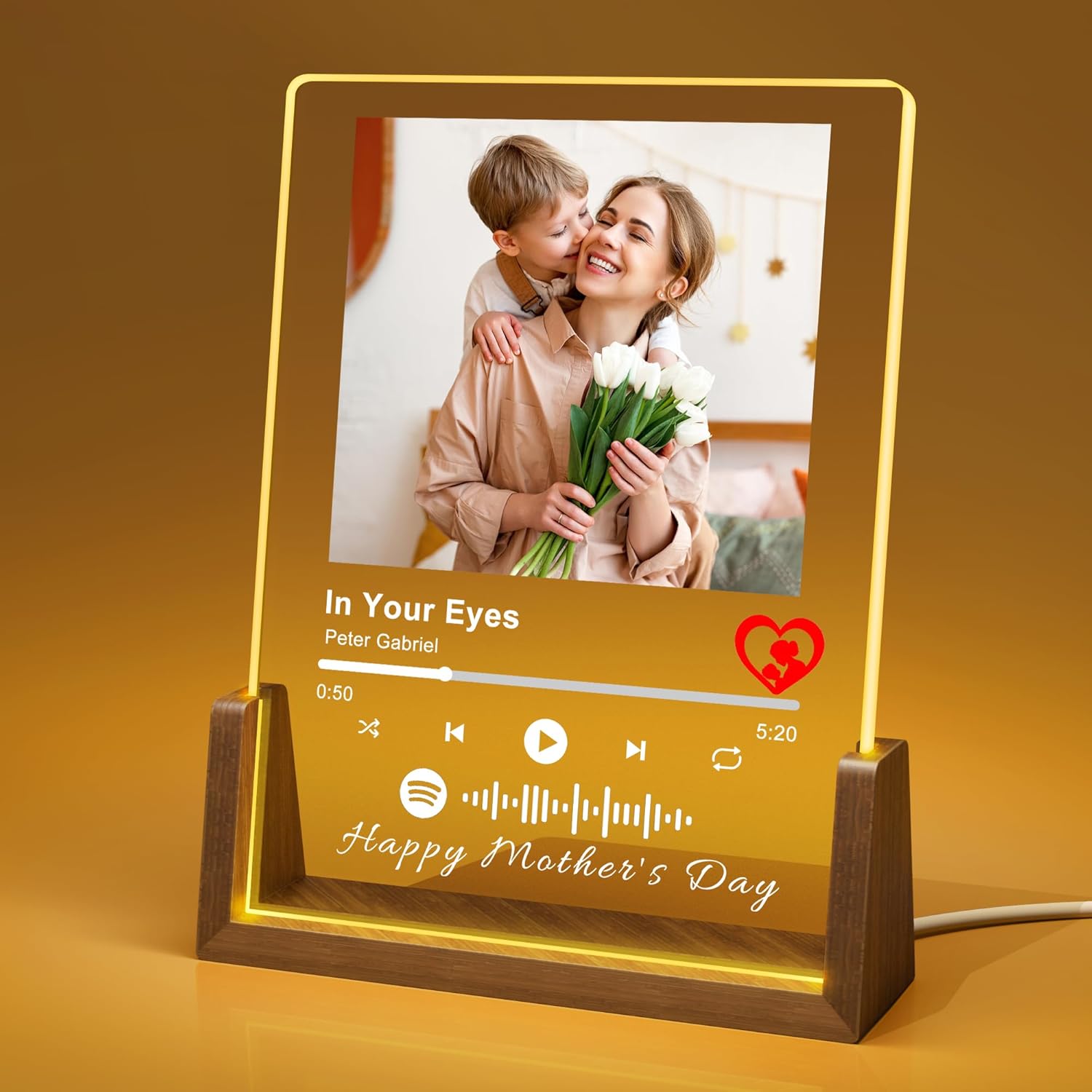 Personalized Spotify Plaque Gift for Mom | Custom Birthday Present for Her - Best Mom Ever!