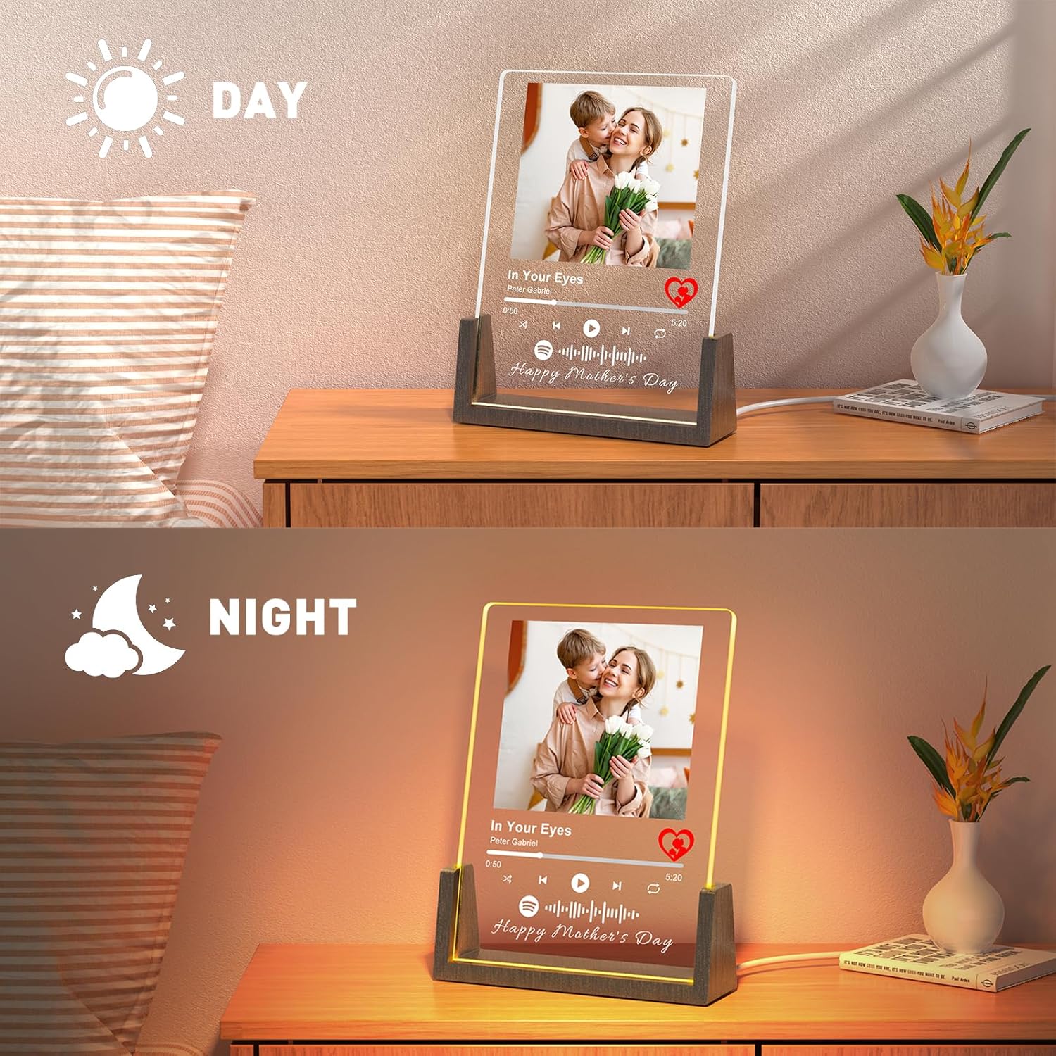 Personalized Spotify Plaque Gift for Mom | Custom Birthday Present for Her - Best Mom Ever!