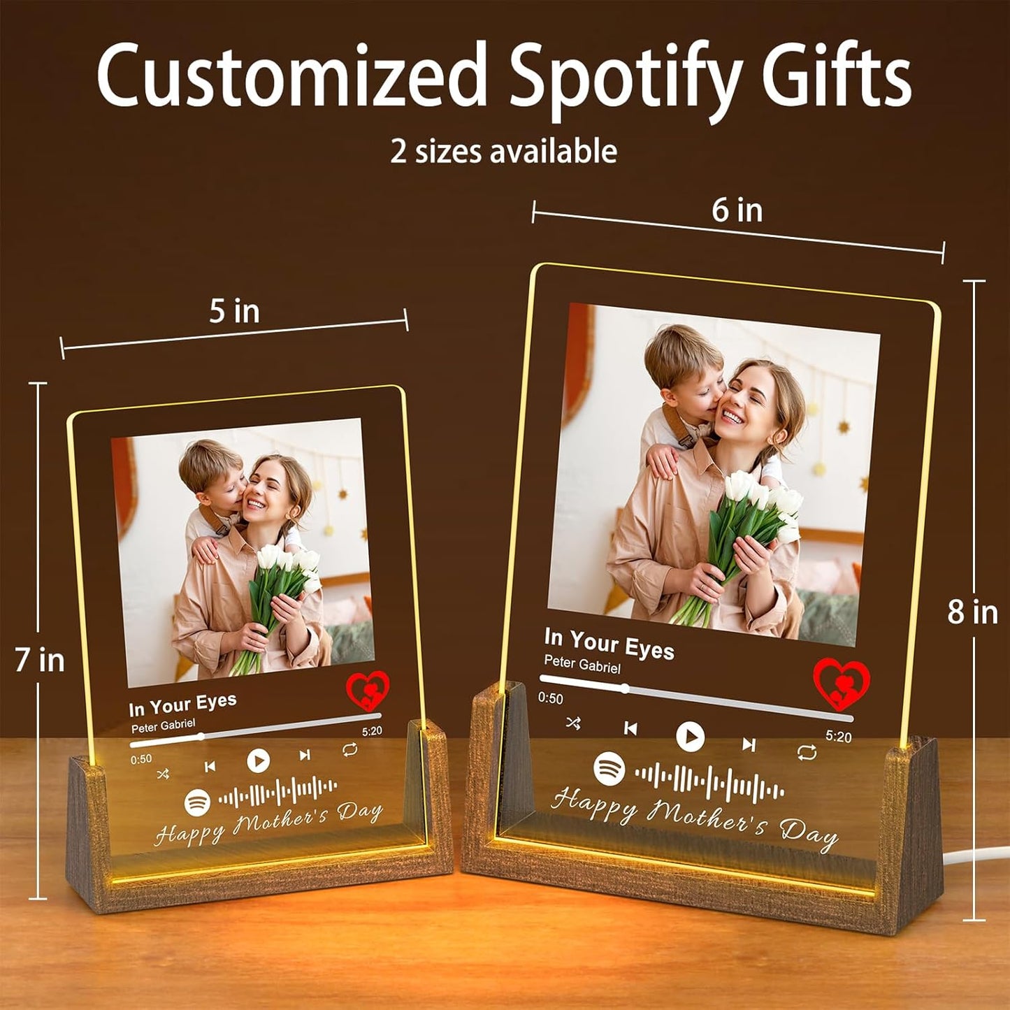Personalized Spotify Plaque Gift for Mom | Custom Birthday Present for Her - Best Mom Ever!