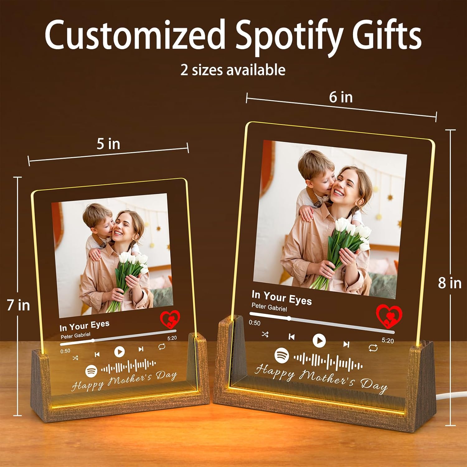 Personalized Spotify Plaque Gift for Mom | Custom Birthday Present for Her - Best Mom Ever!