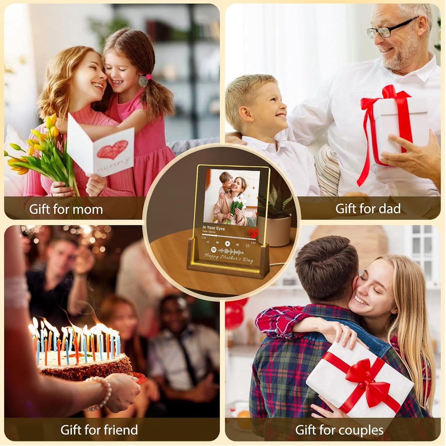 Personalized Spotify Plaque Gift for Mom | Custom Birthday Present for Her - Best Mom Ever!