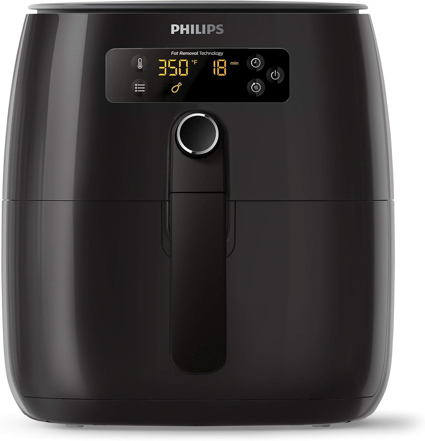 Philips Premium Analog Airfryer with Fat Removal Technology, 3qt, Black - Includes Recipe Cookbook by Philips Kitchen Appliances