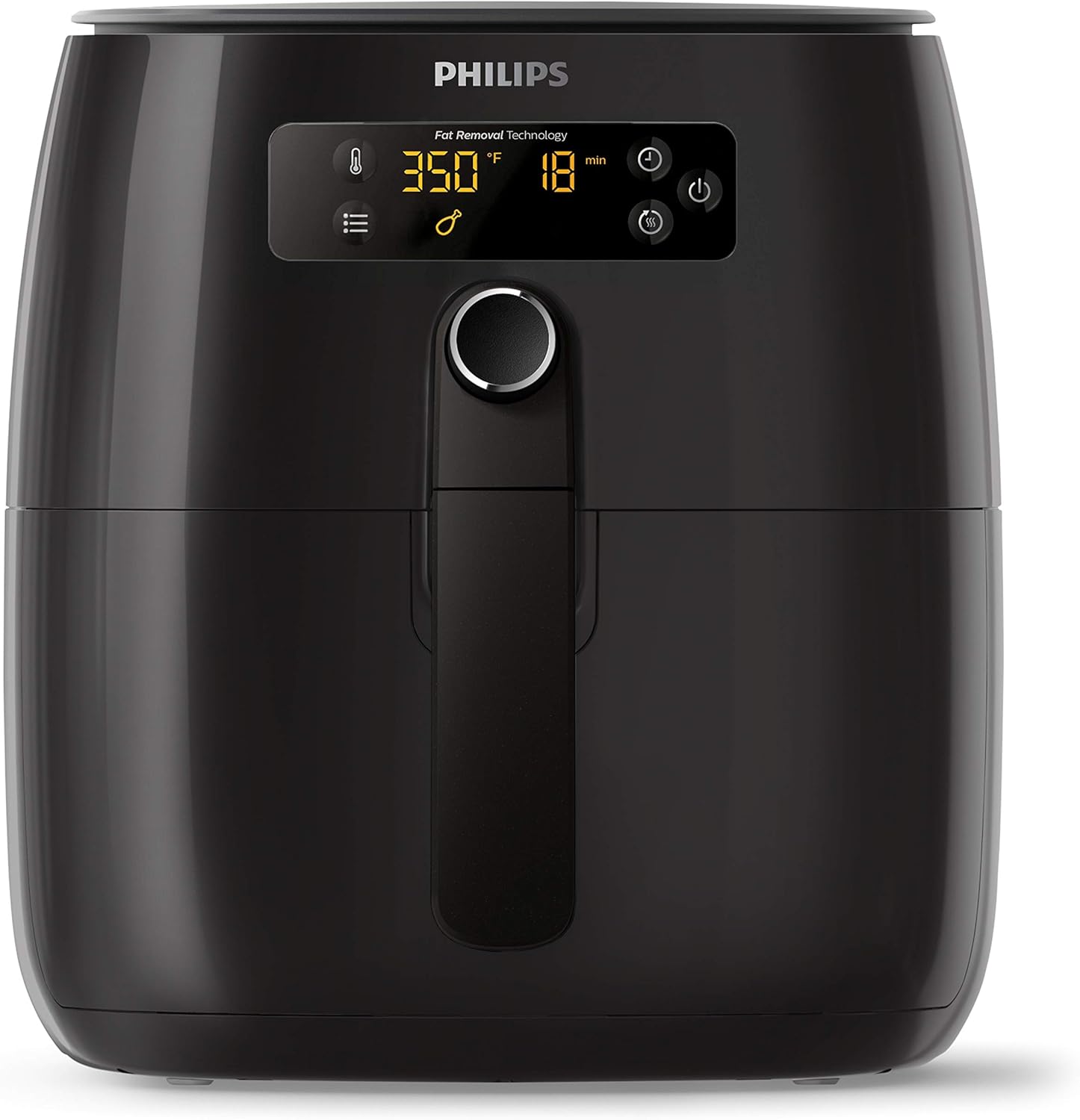 Philips Premium Analog Airfryer with Fat Removal Technology, 3qt, Black - Includes Recipe Cookbook by Philips Kitchen Appliances