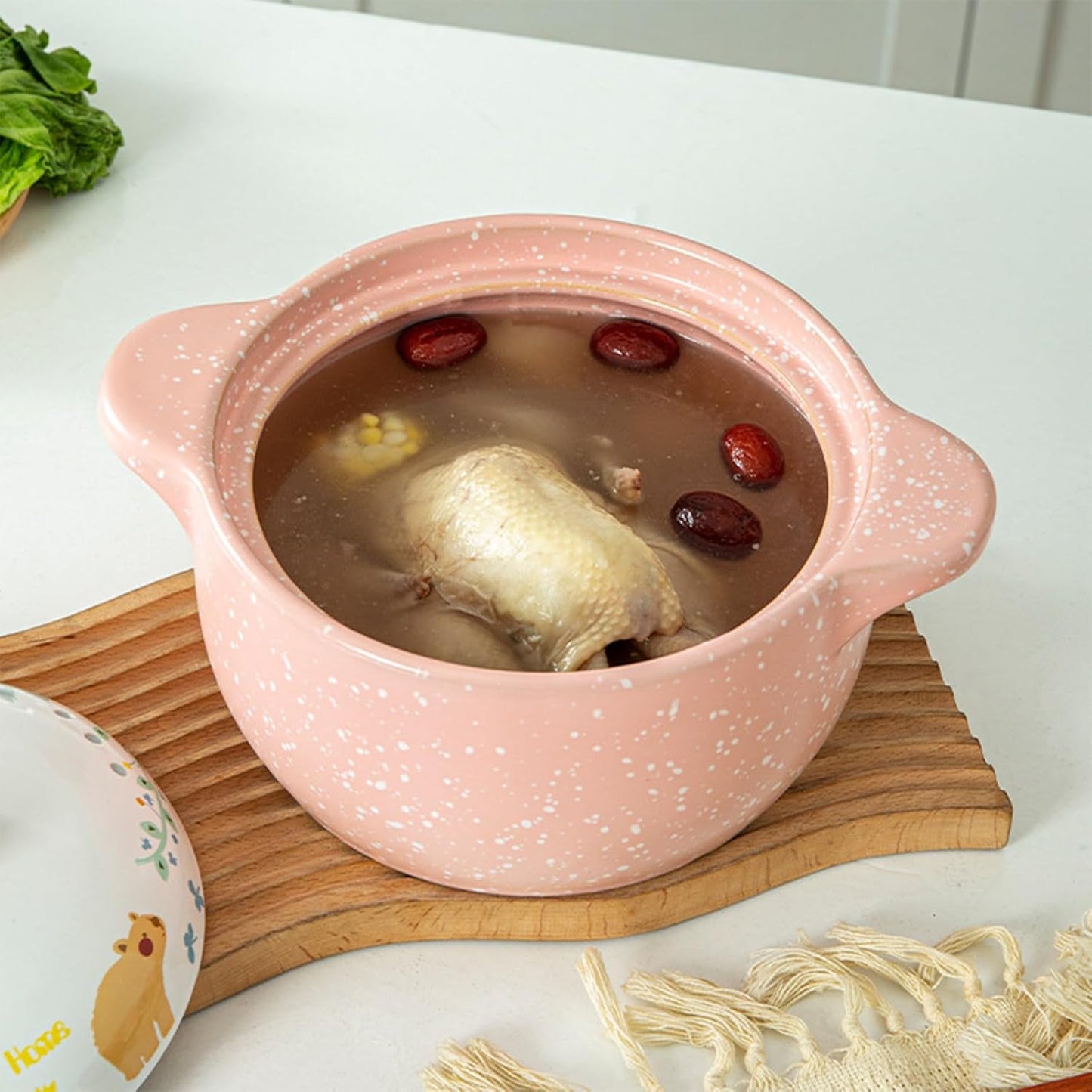 Pink Milk Pot with Lid, 1.1 Qt Nonstick Sauce Pan, Stay-cool Handle - Baby Complementary Food Pot - PFOA Free