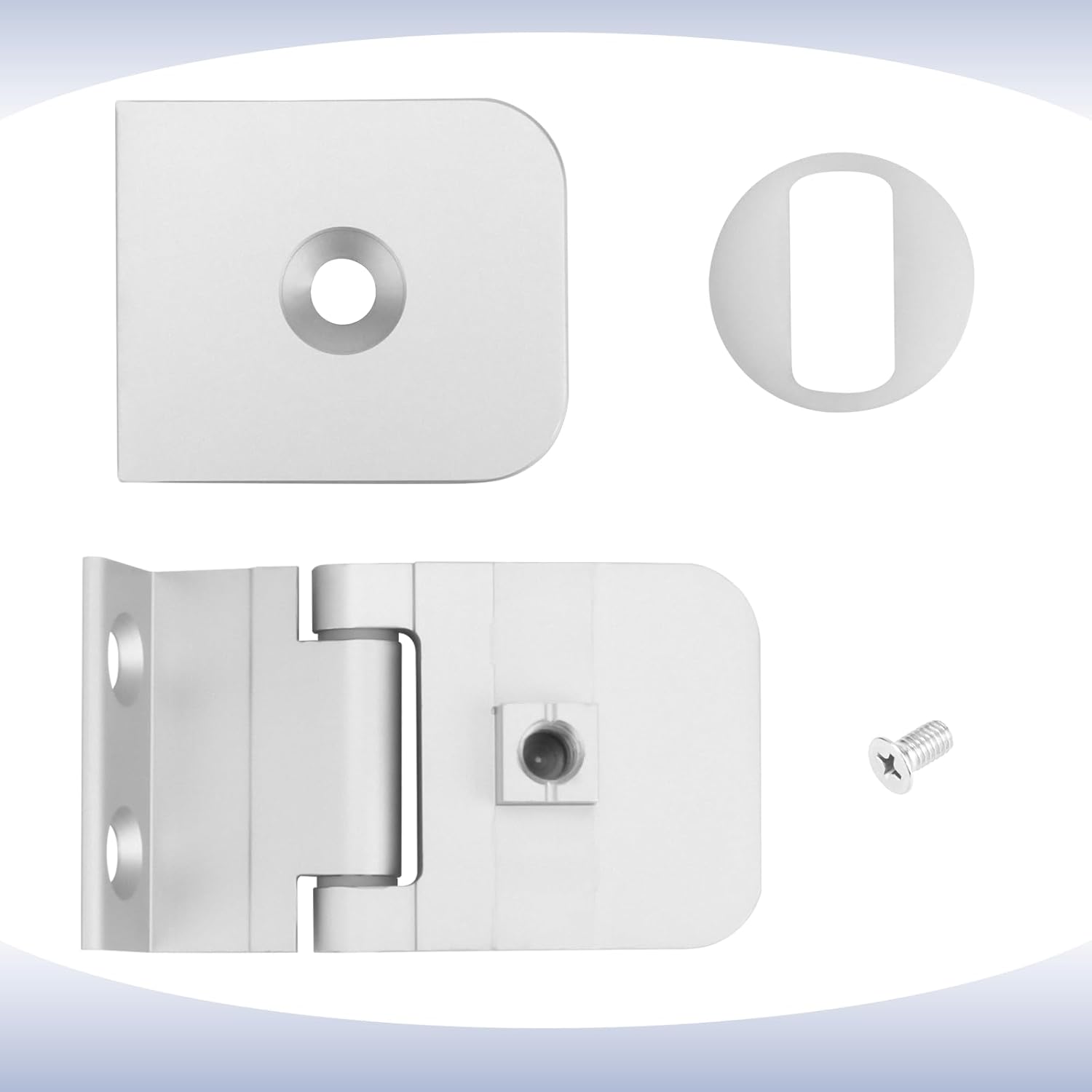 Polished Chrome Glass Shower Door Hinges for 1/4" Aluminum Framed-Glass Doors - Residential Shower Door Hardware Replacement