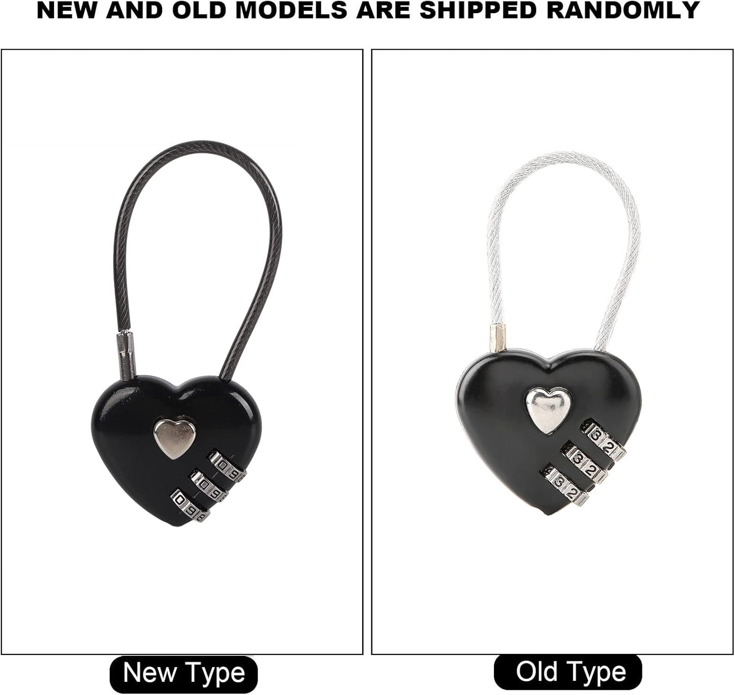 Portable Black Luggage Bag Lock with Easy Reset Password for Jewelry Box - WGFOIP Security Lock