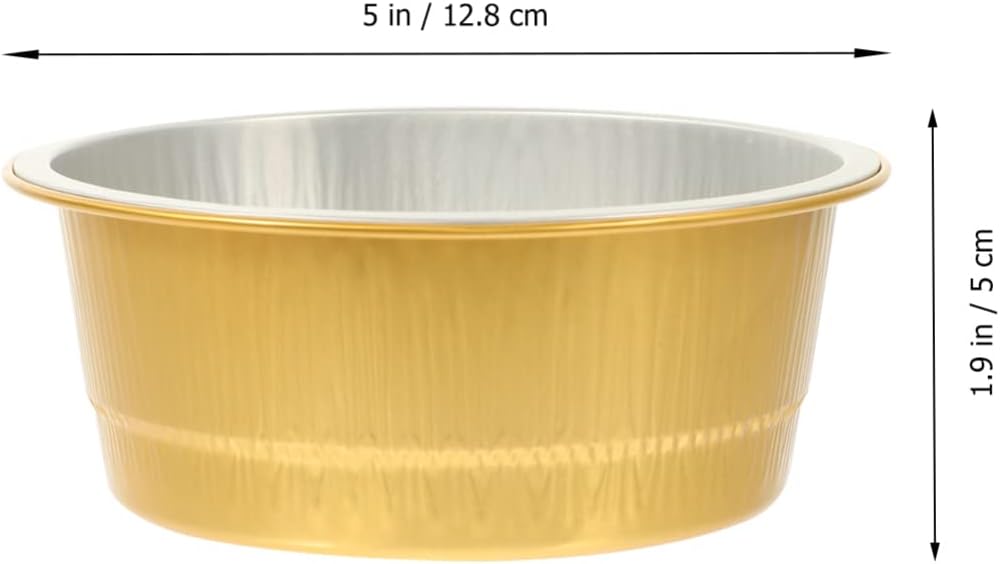 Portable Camping Grill with 10 Aluminum Foil Pans - Takeout Trays for Baking, Grilling, BBQ - Round Steam Table Containers