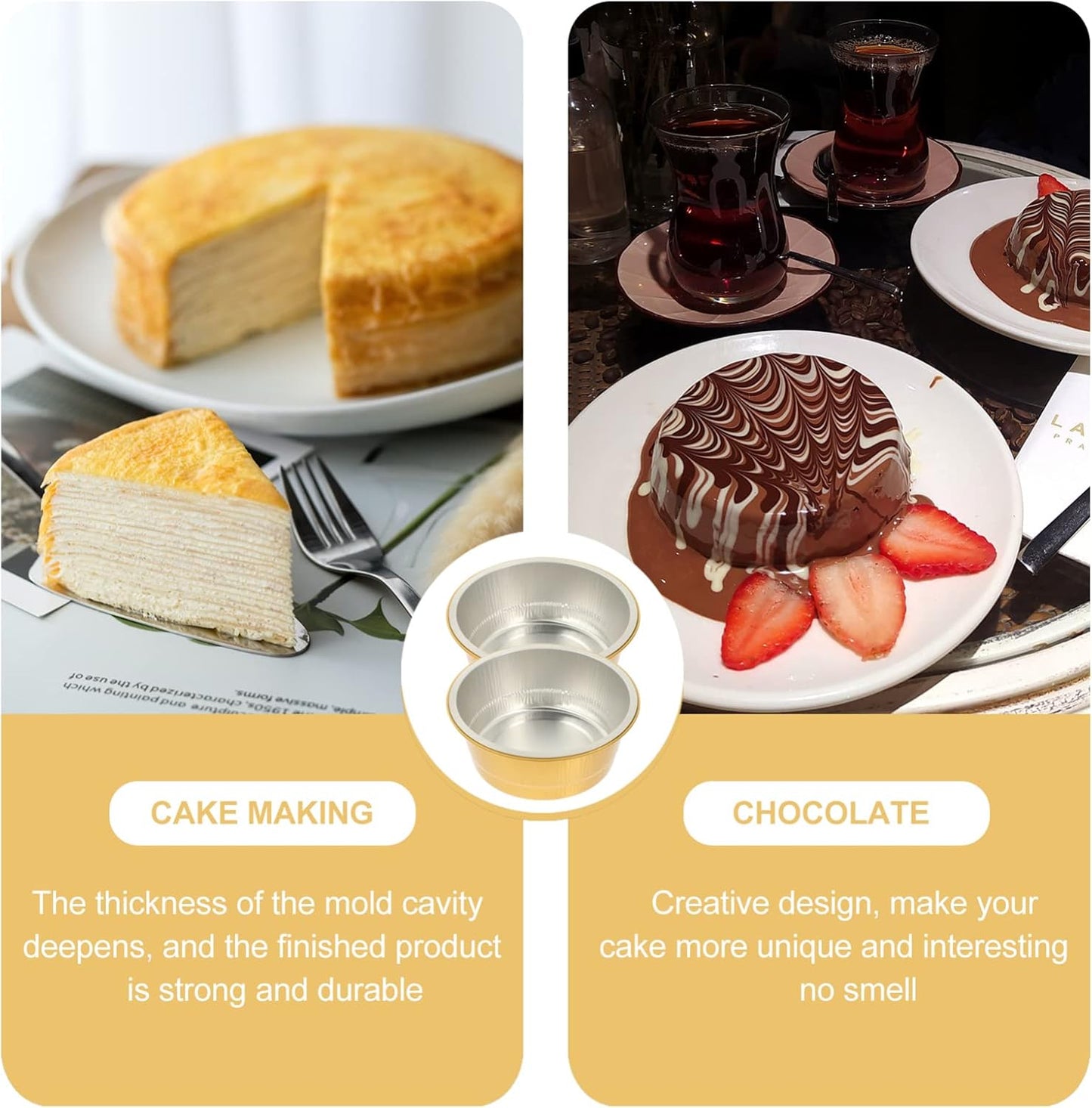 Portable Camping Grill with 10 Aluminum Foil Pans - Takeout Trays for Baking, Grilling, BBQ - Round Steam Table Containers