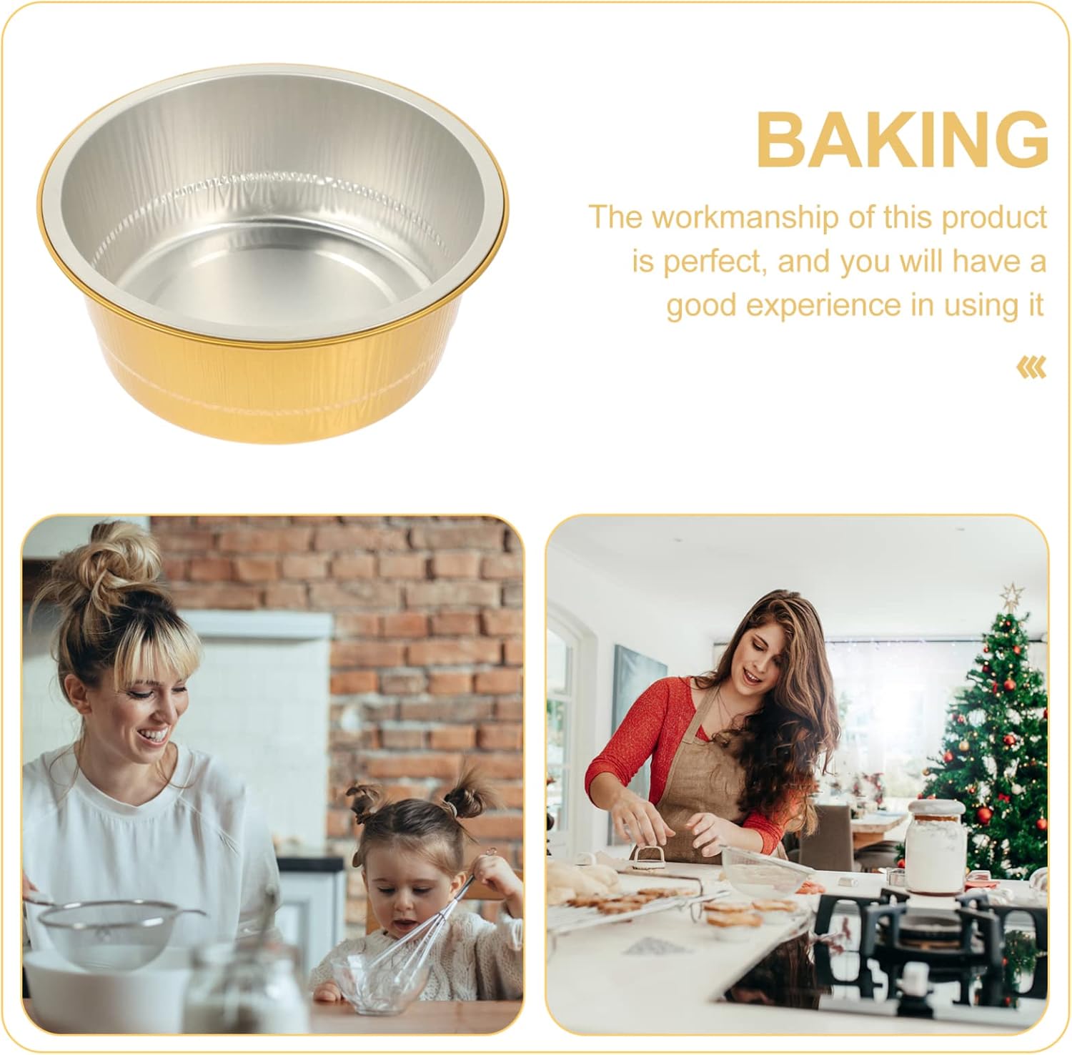 Portable Camping Grill with 10 Aluminum Foil Pans - Takeout Trays for Baking, Grilling, BBQ - Round Steam Table Containers