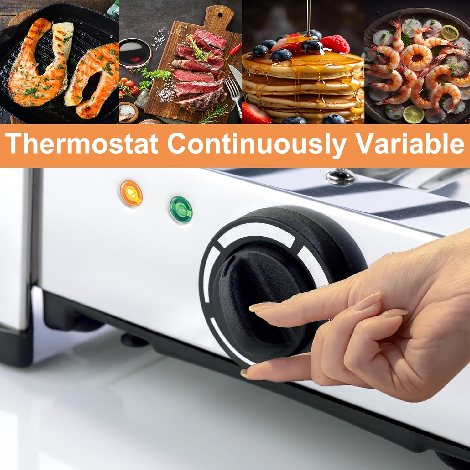 Portable Electric Raclette Cheese Table Grill for Indoor Korean BBQ - 1400 W Party Grill with Nonstick Iron Plate - Stainless Steel - Perfect for Home Parties