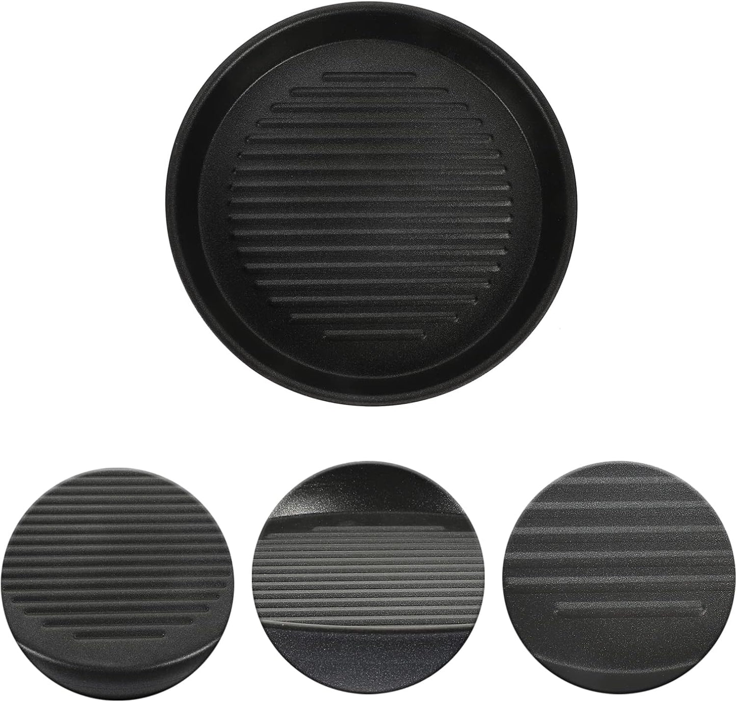 Portable Gas Grill Griddle Pan with Nonstick Cast Iron Surface for Stove or Baking