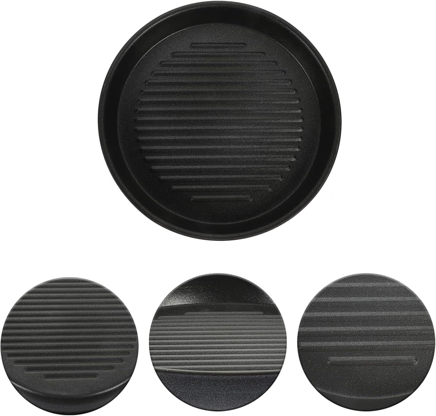 Portable Gas Grill Griddle Pan with Nonstick Cast Iron Surface for Stove or Baking