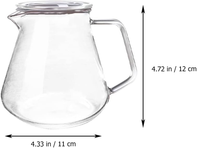 Portable Glass Tea Kettle Stovetop Safe Teapot for Loose Leaf Tea - DOITOOL 500ml Tea Stove for Japanese Drinks and Blooming Tea