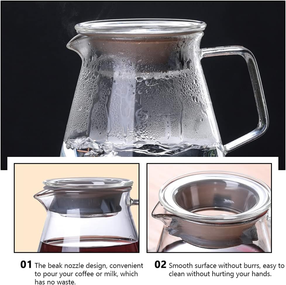 Portable Glass Tea Kettle Stovetop Safe Teapot for Loose Leaf Tea - DOITOOL 500ml Tea Stove for Japanese Drinks and Blooming Tea