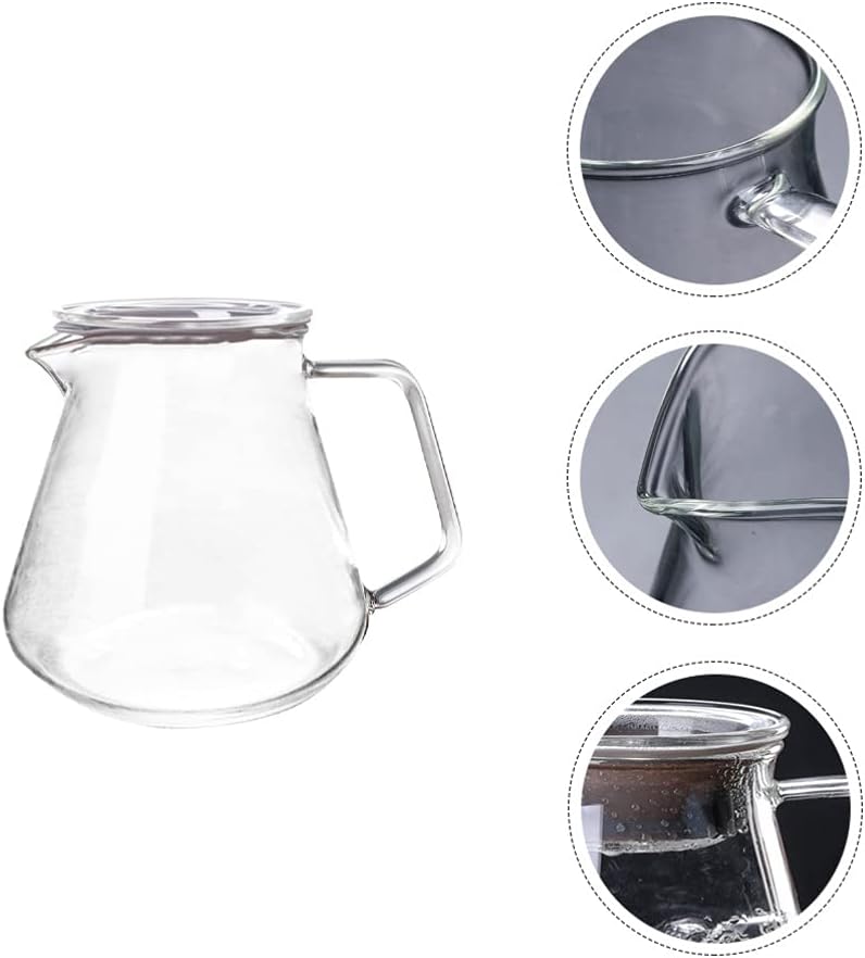 Portable Glass Tea Kettle Stovetop Safe Teapot for Loose Leaf Tea - DOITOOL 500ml Tea Stove for Japanese Drinks and Blooming Tea