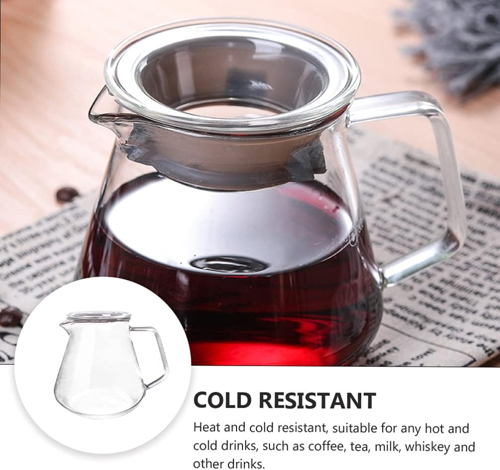 Portable Glass Tea Kettle Stovetop Safe Teapot for Loose Leaf Tea - DOITOOL 500ml Tea Stove for Japanese Drinks and Blooming Tea
