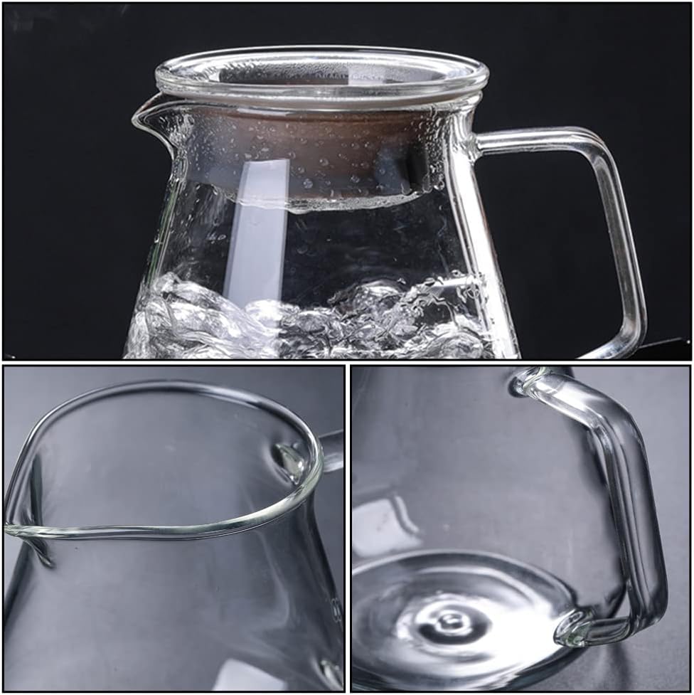 Portable Glass Tea Kettle Stovetop Safe Teapot for Loose Leaf Tea - DOITOOL 500ml Tea Stove for Japanese Drinks and Blooming Tea