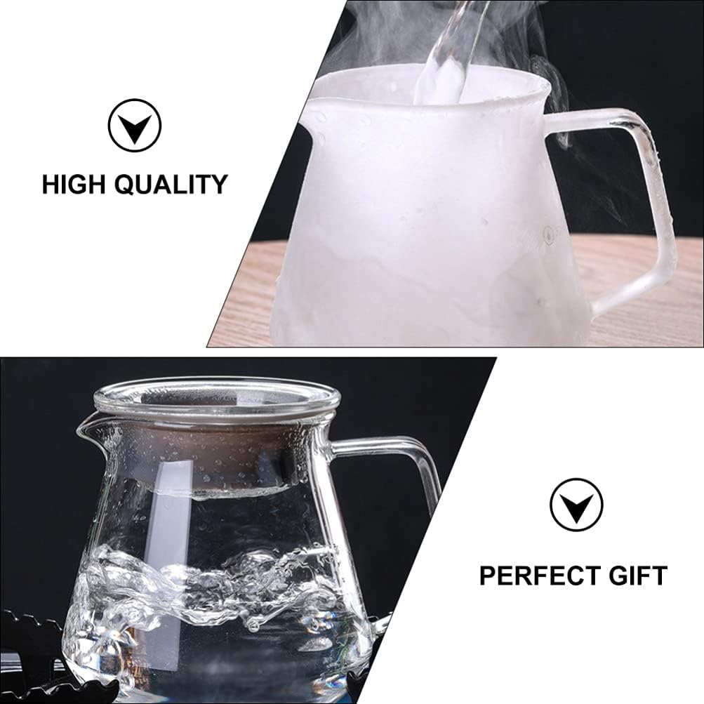 Portable Glass Tea Kettle Stovetop Safe Teapot for Loose Leaf Tea - DOITOOL 500ml Tea Stove for Japanese Drinks and Blooming Tea