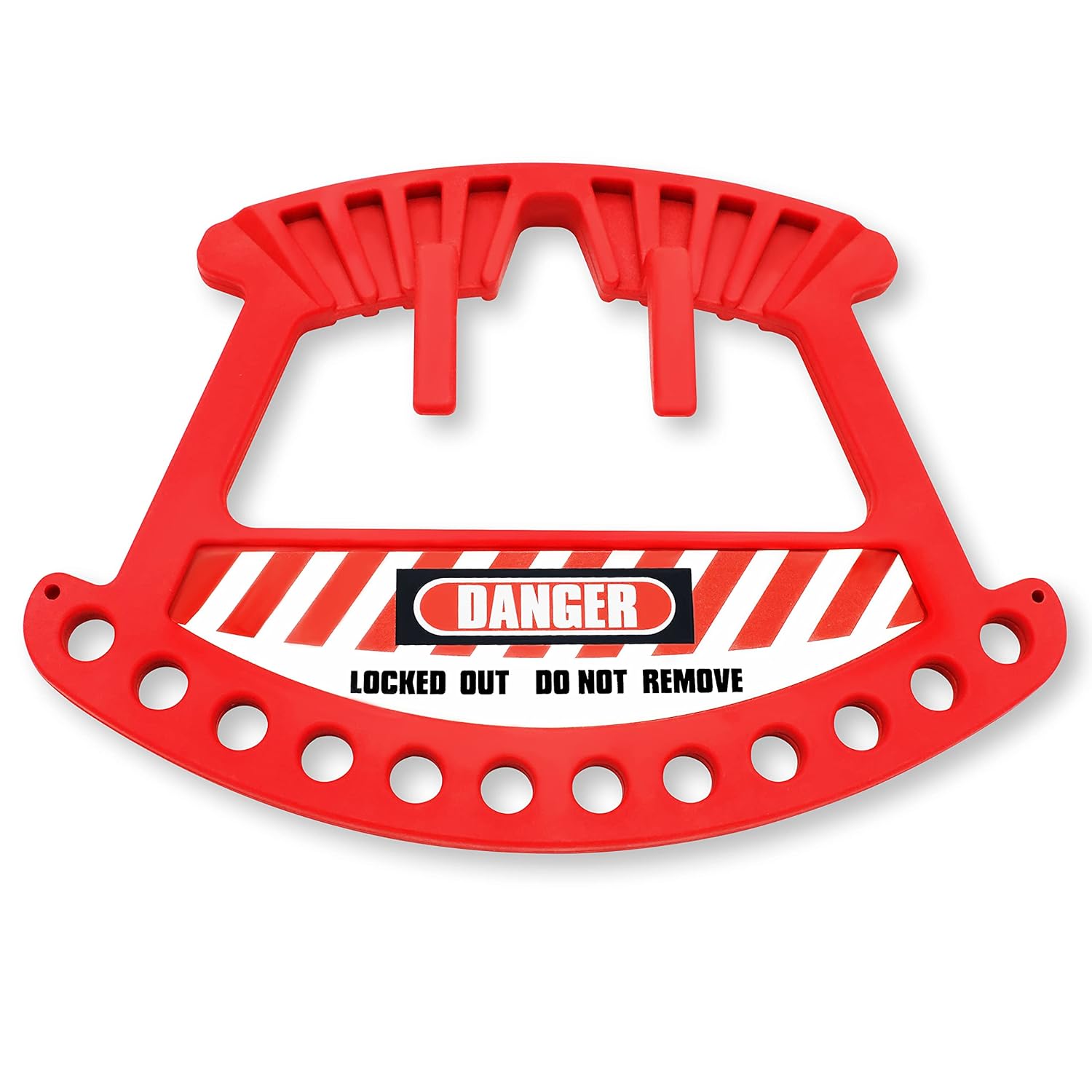 Portable Lockout Locks Station - Lockout Tagout Locks Rack for 12 Padlocks (Padlocks Not Included) - WildKart