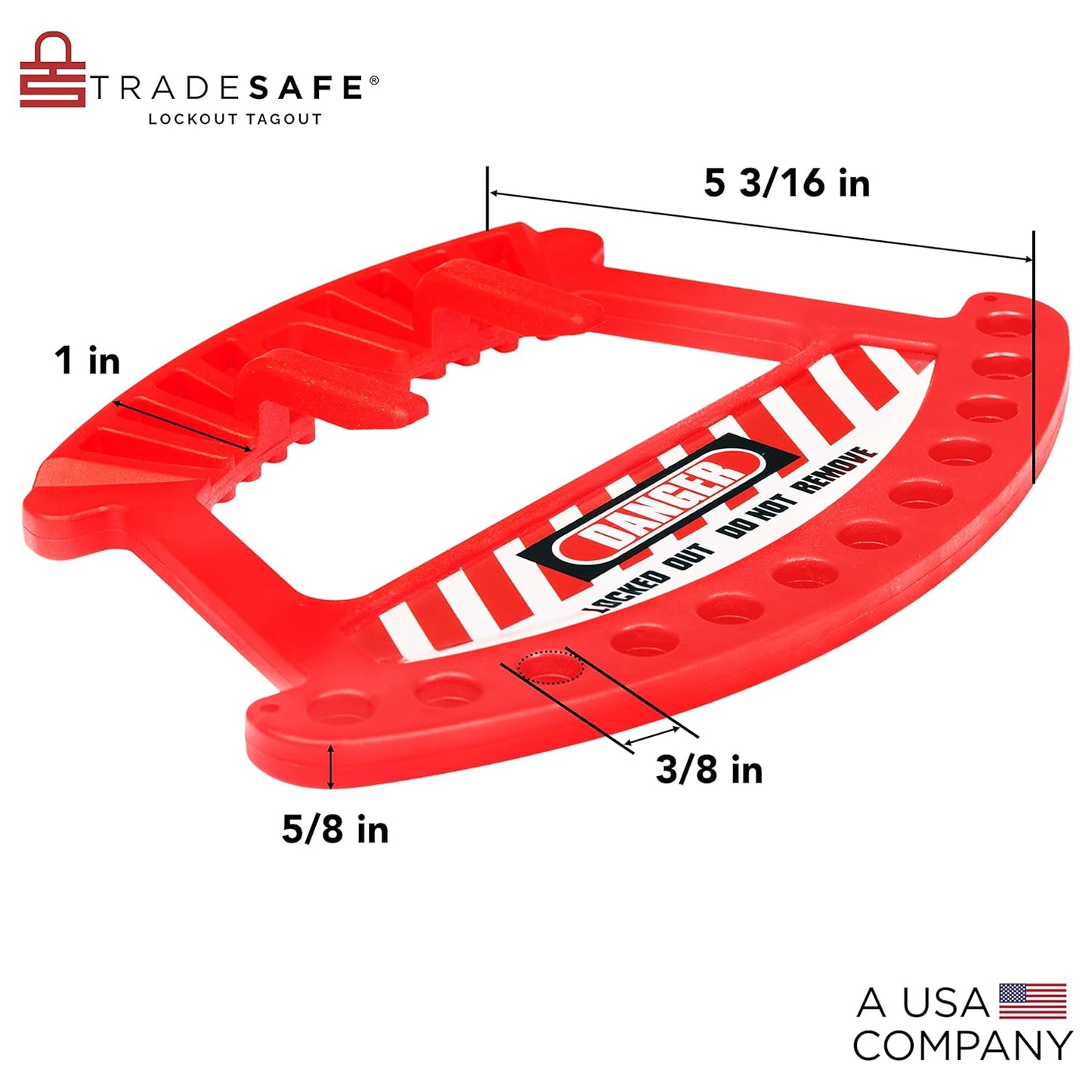 Portable Lockout Locks Station - Lockout Tagout Locks Rack for 12 Padlocks (Padlocks Not Included) - WildKart