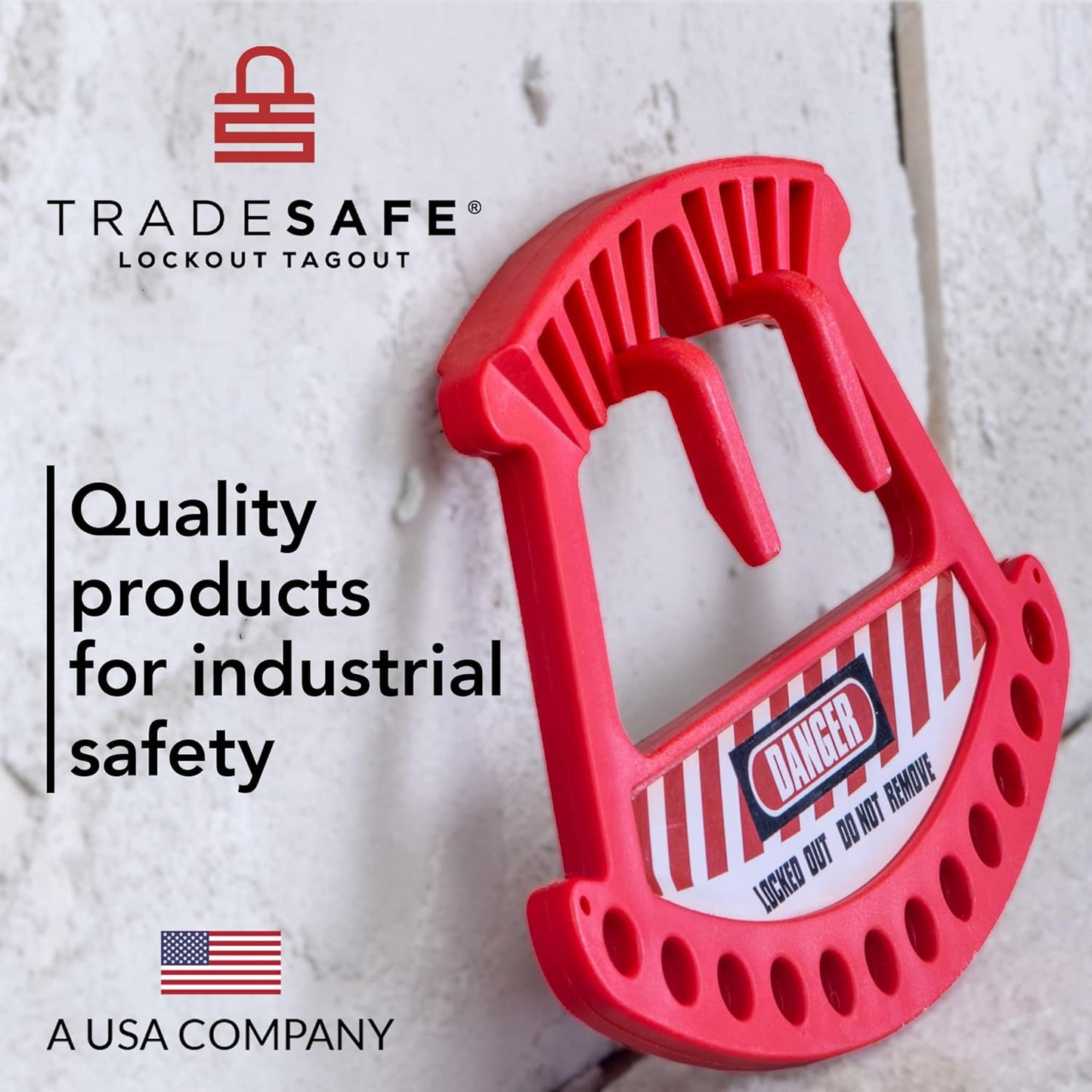 Portable Lockout Locks Station - Lockout Tagout Locks Rack for 12 Padlocks (Padlocks Not Included) - WildKart