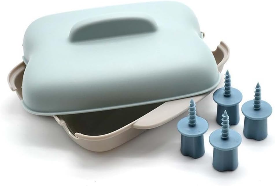 Portable Microwave Corn Steamer with Lid and Handle - Easy Cooking Tool for Corn on the Cob - Ideal for Kitchen, Office, Dorm - Patented Design