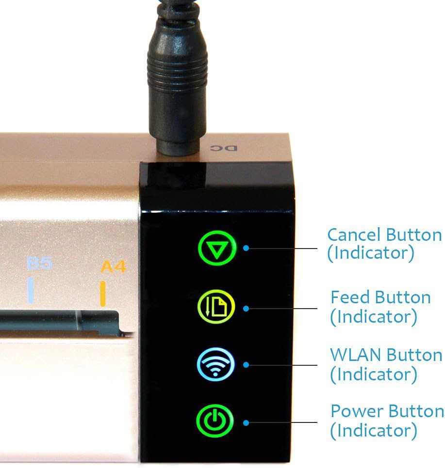 Portable Mini Thermal Copier Printer for Office and Travel, Connects to Phone and Computer