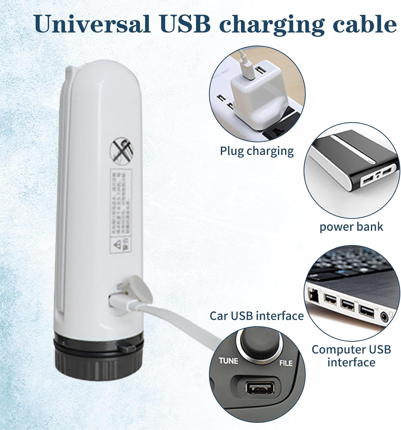 Portable Rechargeable Bidet Sprayer for Travel - High Pressure, Personal Hygiene, Adapter for Other Bottles - Men and Women